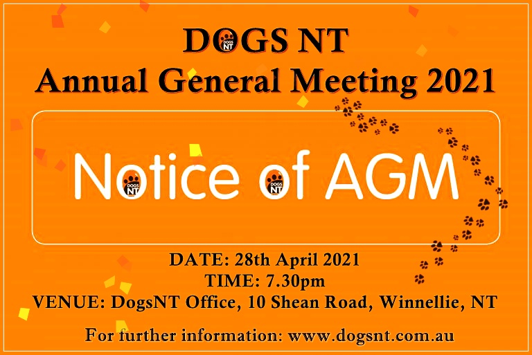 DOGSNT 2021 AGM REPORTS Dogs NT